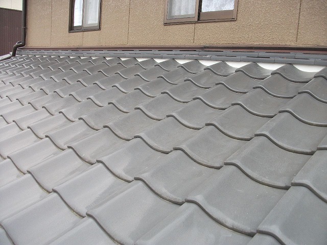 漆喰の詰め直し完了